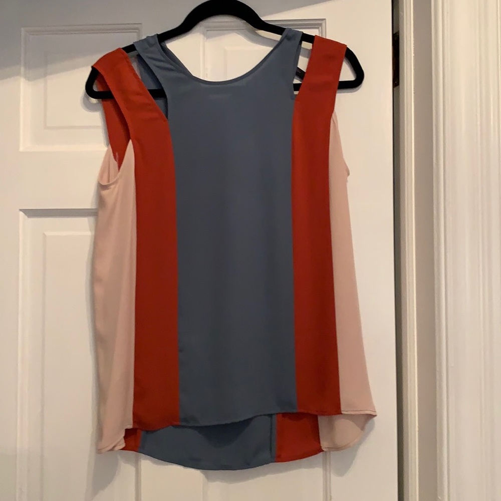 BCBG sleeveless blouse
